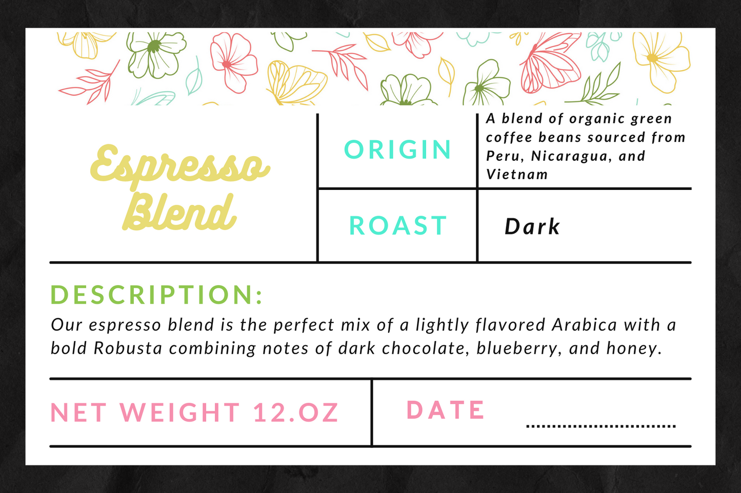 Organic Espresso Blend